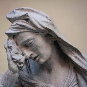 statue looking depressed